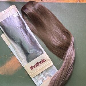 NWT Thathair halo hair extensions 22” medium brown pack of TWO!